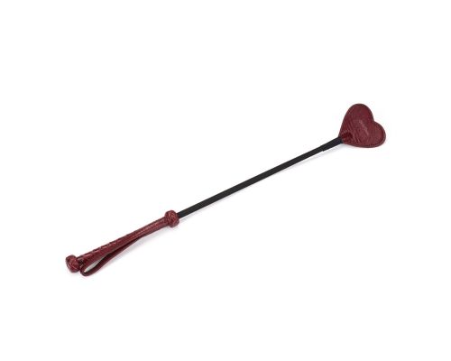 Шлепалка Liebe Seele Wine Red Riding Crop with Heart-Shape Tip