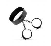 Наручники с ошейником Bedroom Fantasies Collar & Cuffs - Black