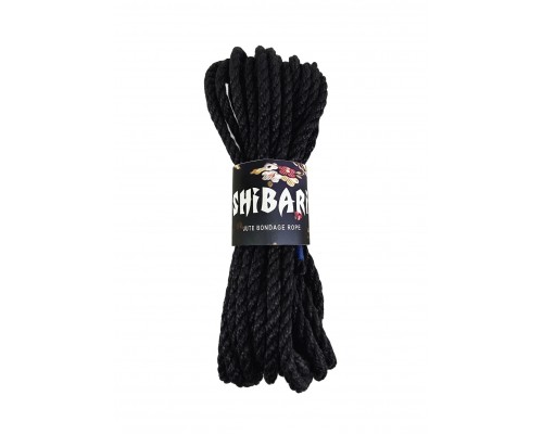 Джутовая веревка для Шибари Feral Feelings Shibari Rope, 8 м черная