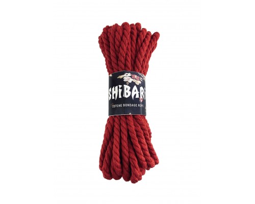 Хлопковая веревка для Шибари Feral Feelings Shibari Rope, 8 м красная