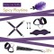 Подарочный набор для BDSM RIANNE S - Kinky Me Softly Purple: 8 предметов для удовольствия