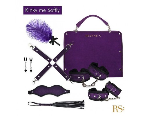 Подарочный набор для BDSM RIANNE S - Kinky Me Softly Purple: 8 предметов для удовольствия