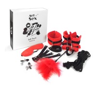 Набор БДСМ Art of Sex - Soft Touch BDSM Set, 9 предметов, Красный