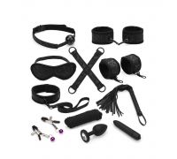 Набор Liebe Seele Black Lace and Neoprene 11pcs Bondage Kit