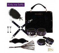 Подарочный набор для BDSM RIANNE S - Kinky Me Softly Black: 8 предметов для удовольствия