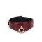 Ошейник с поводком Liebe Seele Wine Red Curved Collar