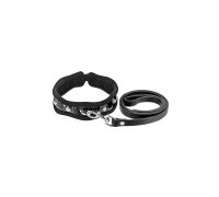 Поводок Fetish Tentation Premium Patent leather chocker and leash