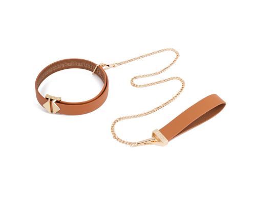 Поводок LOCKINK Tied Collar with Leash Set - Brown