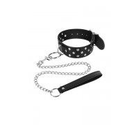 Ошейник с поводком Fetish Tentation Rivets and Leash