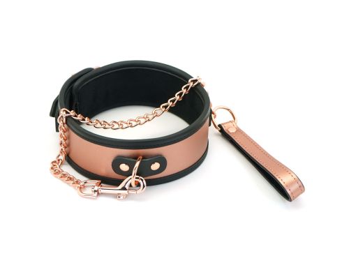 Ошейник с поводком Liebe Seele Rose Gold Memory Collar with Leash