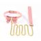 Поводок LOCKINK SEVANDA Love Heart Butterfly Leather Collar Set - Pink