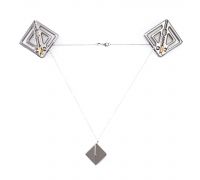 Зажимы для сосков с легкой подвеской LOCKINK Adjustable Nipple Clamps with Light Pendant - Grey