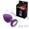 Анальная пробка с кристаллом MAI Attraction Toys №48 Purple, длина 8,2см, диаметр 3,5см