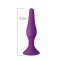 Анальная пробка на присоске MAI Attraction Toys №33 Purple, длина 11,5cм, диаметр 3см