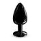 Металлическая анальная пробка с украшением в виде кристалла Dorcel - Diamond Plug BLACK L