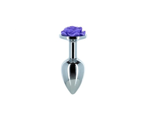 Металлическая анальная пробка Lux Active – Rose Anal Plug – Purple