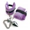 Наручники с металлической анальной пробкой Art of Sex Handcuffs with Metal Anal Plug size M Purple