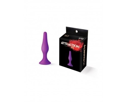 Анальная пробка на присоске MAI Attraction Toys №32 Purple, длина 10,5см, диаметр 2,5см