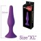 Анальная пробка на присоске MAI Attraction Toys №35 Purple, длина 15,5см, диаметр 3,8см