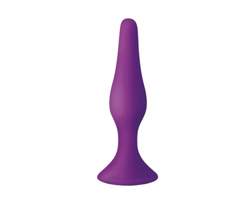 Анальная пробка на присоске MAI Attraction Toys №35 Purple, длина 15,5см, диаметр 3,8см