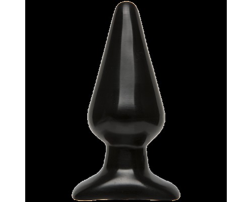 Анальная пробка Doc Johnson Smooth Classic Large - Black, макс. диаметр 5,7см