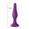 Анальная пробка на присоске MAI Attraction Toys №34 Purple, длина 12,5см, диаметр 3,2см