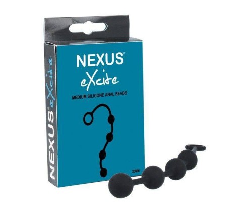 Анальные шарики Nexus Excite Medium Anal Beads, силикон, макс. диаметр 2,5см