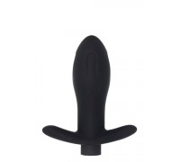 Анальная пробка с вибрацией MAI Attraction Toys №87 Black перезаряжаемая, длина 11см, диаметр 3,5см