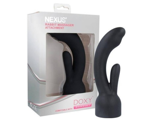 Насадка для вибромассажера Doxy Number 3 - Nexus Rabbit Massager в виде вибратора-кролика