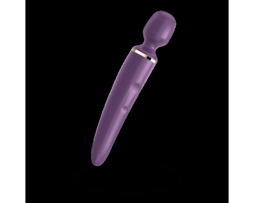 Вибромассажер Satisfyer Wand-er Woman (Purple/Gold) водонепроницаемый, мощный, размер XXL