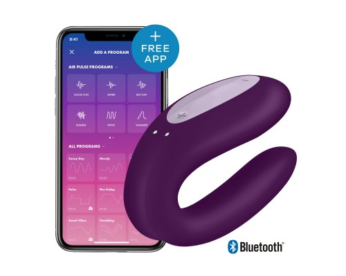 Вибратор для пар Satisfyer Double Joy Violet