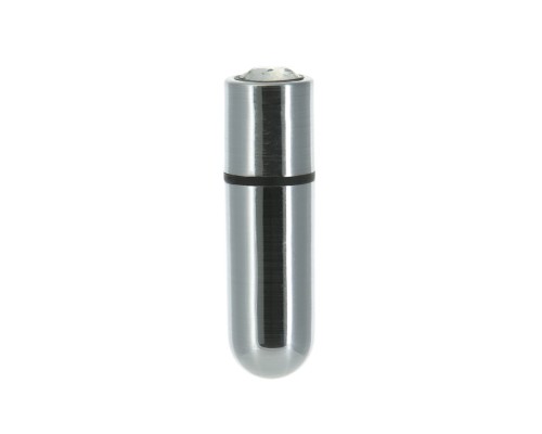 Вибропуля PowerBullet - First-Class Bullet 2.5" with Key Chain Pouch, Silver