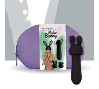 Мини-вибратор FeelzToys Mister Bunny Black с двумя насадками