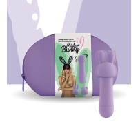 Мини-вибратор FeelzToys Mister Bunny Purple с двумя насадками