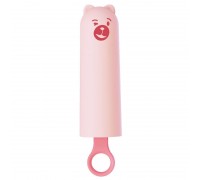 Вибратор CuteVibe Teddy Pink (Black Dildo), реалистичный вибратор под видом мороженого