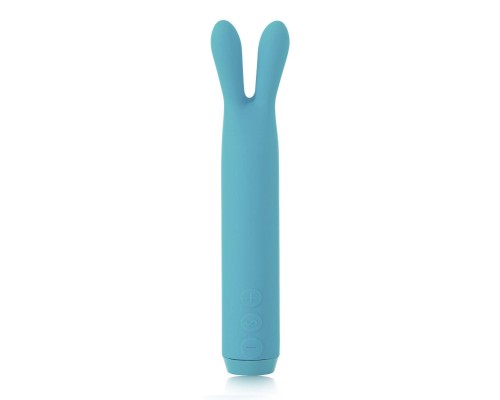 Вибратор с ушками Je Joue - Rabbit Bullet Vibrator Teal, глубокая вибрация