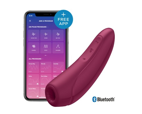 Вакуумный клиторальный стимулятор Satisfyer Curvy 1+ Rose Red