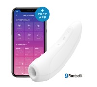 Вакуумный клиторальный стимулятор Satisfyer Curvy 1+ White