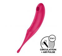 Вибратор для клитора с вакуумной стимуляцией Satisfyer Twirling Pro Red