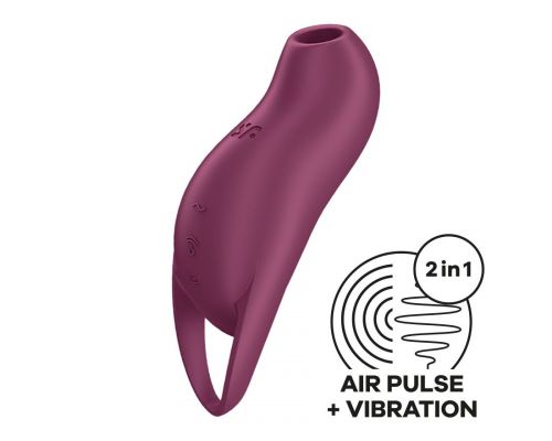 Вакуумный клиторальный стимулятор с вибрацией Satisfyer Pocket Pro 1 Purple