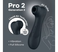 Вакуумный клиторальный стимулятор Satisfyer Pro 2 Generation 3 with Liquid Air Dark Grey