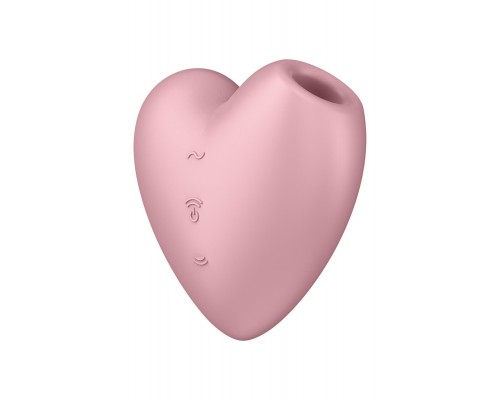 Вакуумный стимулятор Satisfyer Cutie Heart Light Red