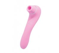 Вакуумный стимулятор с вибрацией Wooomy Smoooch Pink Clitoral Suction & Vibration