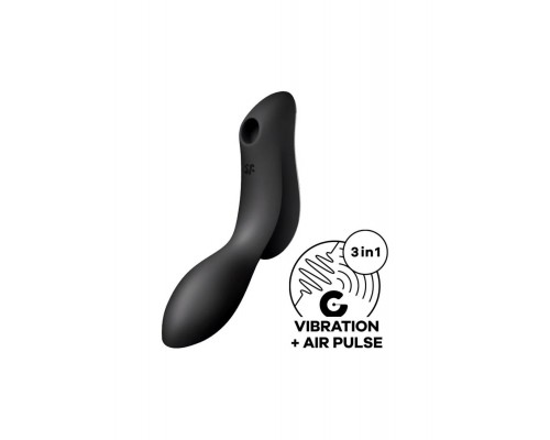 Вакуумный клиторальный стимулятор Satisfyer Curvy Trinity 2 Black