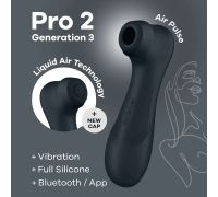 Вакуумный клиторальный стимулятор Satisfyer Pro 2 Generation 3 with Liquid Air Connect App Dark Grey