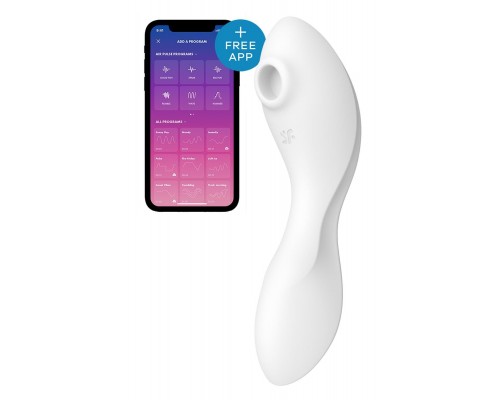 Вакуумный стимулятор с вибрацией Satisfyer Curvy Trinity 5 (White)