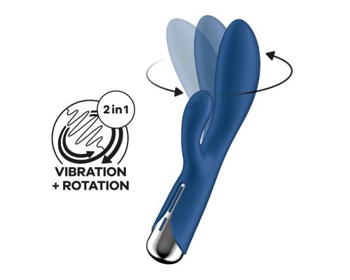 Вибратор-кролик Satisfyer Spinning Rabbit 1 Blue