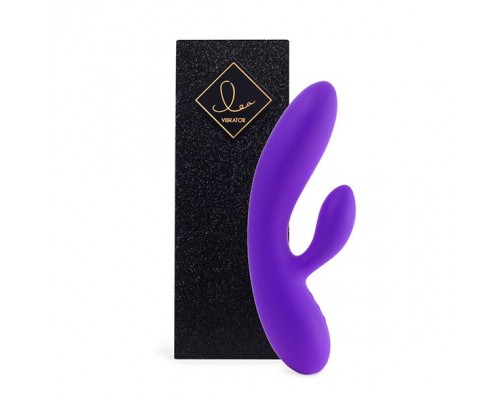 Гибкий вибратор кролик с двумя моторами FeelzToys Lea Rabbit Vibrator Medium Purple