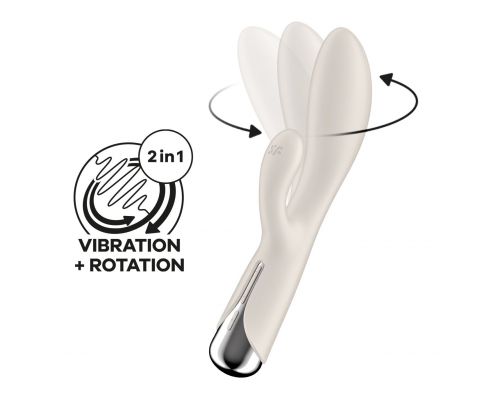 Вибратор-кролик Satisfyer Spinning Rabbit 1 Beige