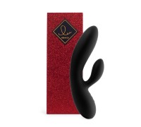 Гибкий вибратор кролик с двумя моторами FeelzToys Lea Rabbit Vibrator Black